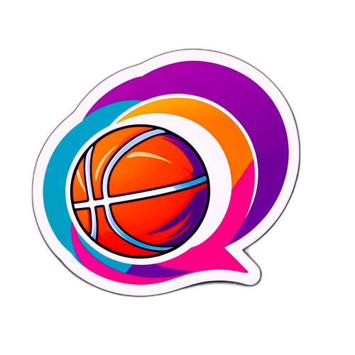 Sticker ng Basketball na may WNBA Logo