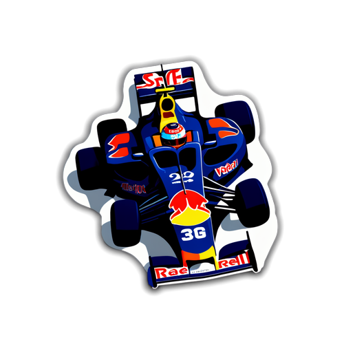 Race naar de Overwinning: Max Verstappen Sticker