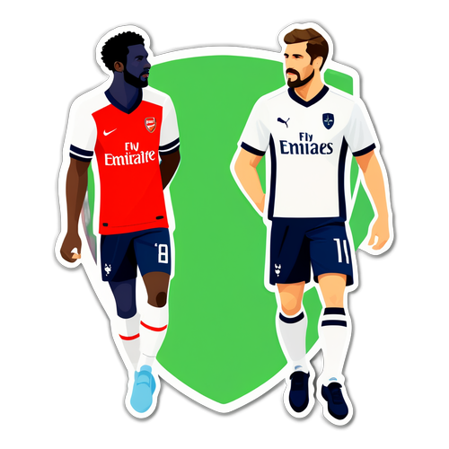 Arsenal ve Tottenham Futbol Formaları Sticker