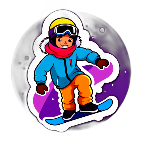 Illustration de Jordi, le snowboarder
