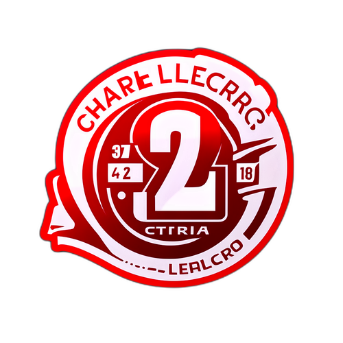 Bold sticker met race-nummer van Charles Leclerc