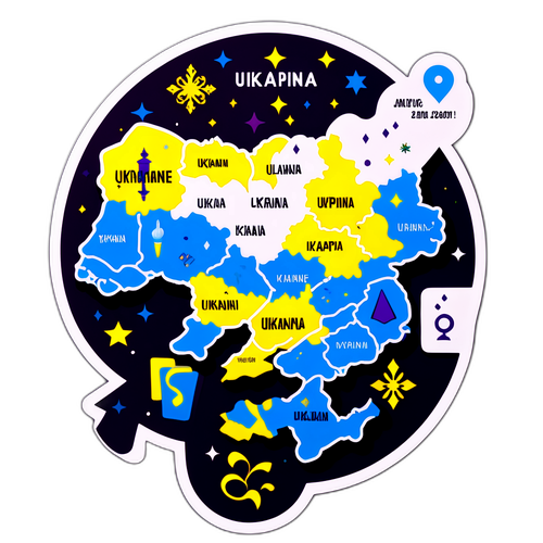 Новорічна мапа Україні