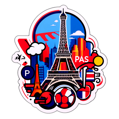 PSG Logo med Parisisk Kultur