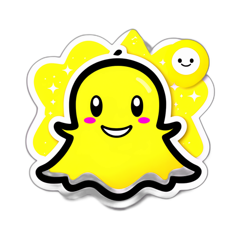 Hauska Snapchat-tarra