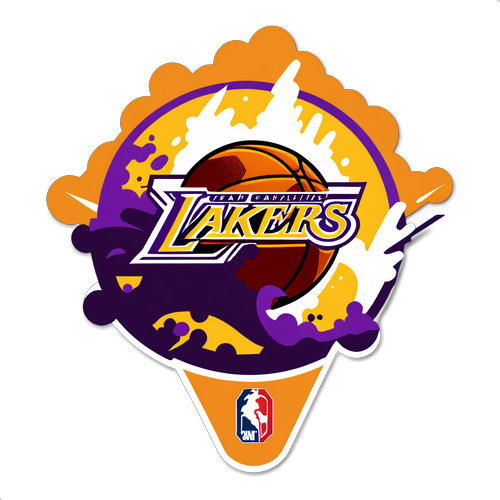 Enerhikong Sticker para sa Lakers vs Cavaliers Game