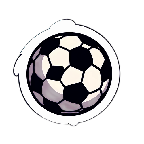 Stickers z piłką nożną w stylu vintage komiksowym