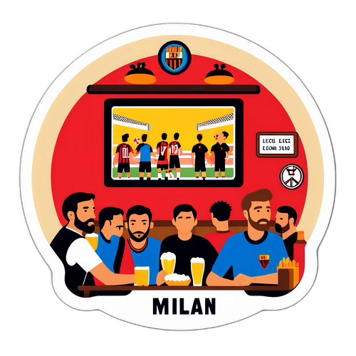 Sticker ya Nostaljiki ya Jukwaa la Soka