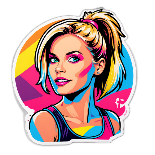 Fargerik Pop Art Klistremerke av Emilie Voe Nereng