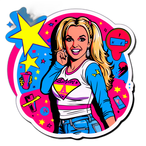 Pop-Art Britney Spears Empowerment Sticker