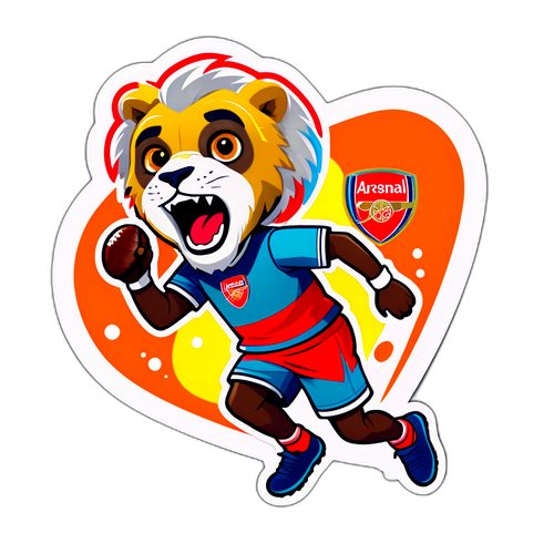 Μασκότ Άρσεναλ σε αθλητική δραστηριότητα