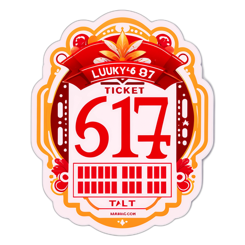 Bilhete Quina 6770 com Números da Sorte Decorados