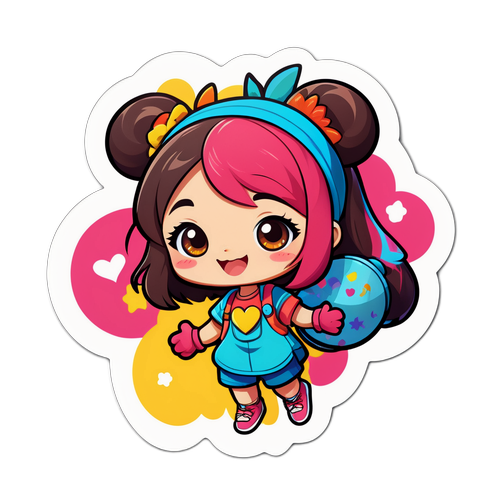 Cuki rajzfilm stílusú Marsi Anikó matrica