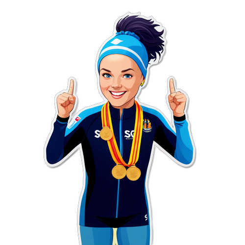 Sarah Sjöström Fejrende Svømmer
