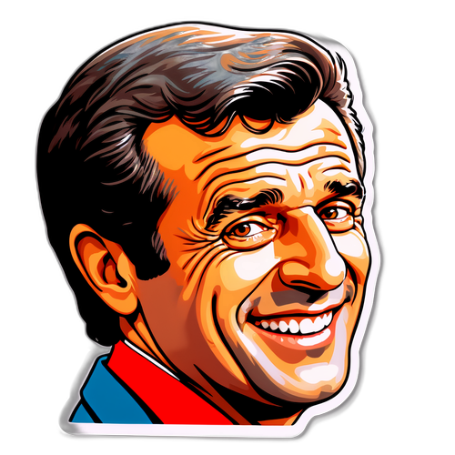 Sticker ter nagedachtenis aan Jean-Paul Belmondo