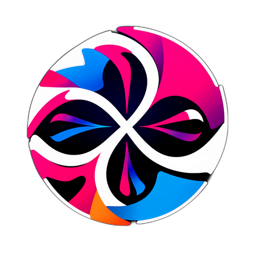 현대적인 재해석의 XRP 로고 스티커 디자인