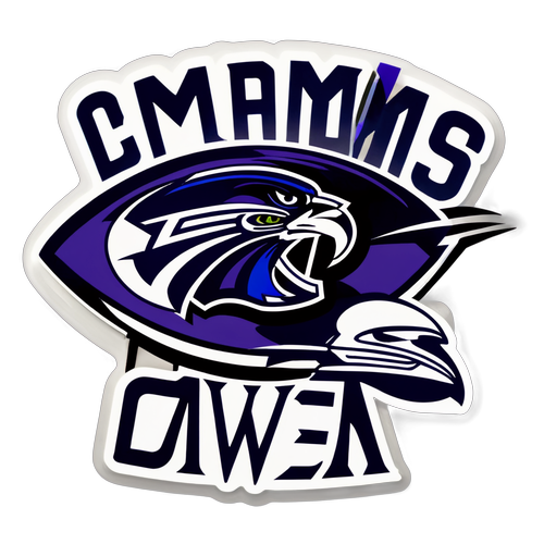 Unleash Your Team Spirit! The Ultimate Game Day Sticker for Ravens and Cowboys Fans!