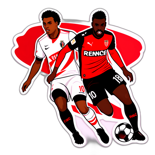 สติ๊กเกอร์การแข่งขันระหว่างเรนน์และโมนาโก