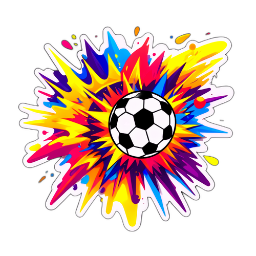 Voetbal Doelpunt Sticker