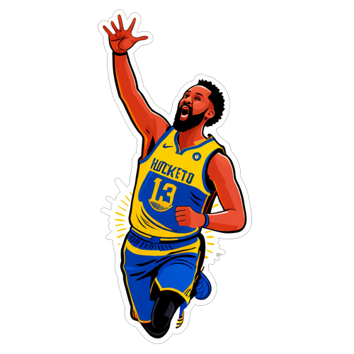 High-Action Sticker ng Houston Rockets vs Golden State Warriors
