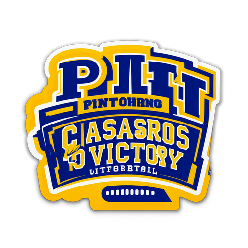 Unleash Your Inner Champion: 'Onwards to Victory' Sticker for Pitt Football Fans!