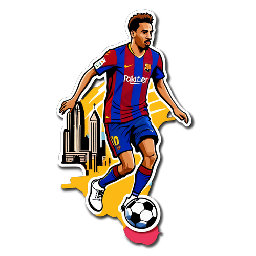 Sticker Pemain Barcelona Dribbling