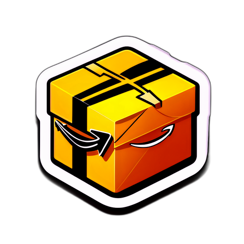 Modern Amazon Paket Sticker