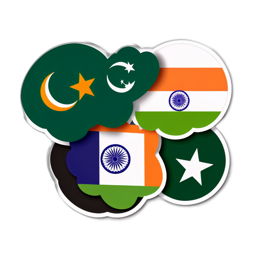 สติกเกอร์การแข่งขันอินเดีย vs ปากีสถาน