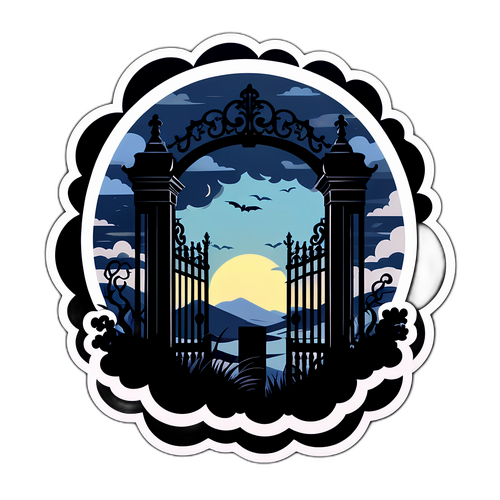 वुцарिंग हाइट्स से प्रेरित भव्य स्टीकर