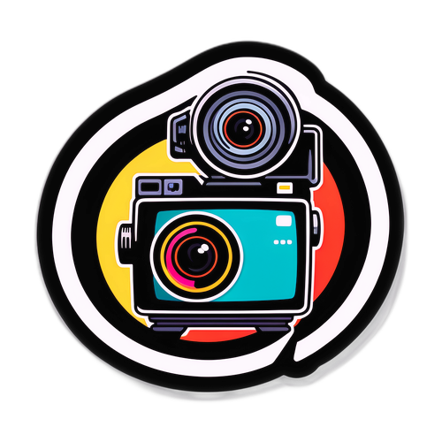 A sticker que reflete a atmosfera de uma transmissão ao vivo da ge tv