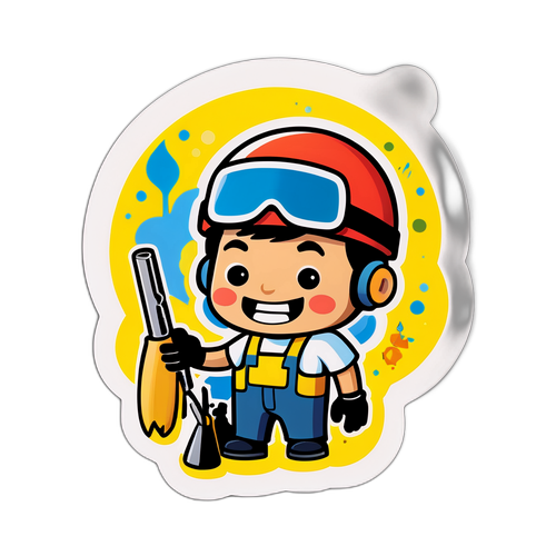 DIYの楽しさを表現したステッカー