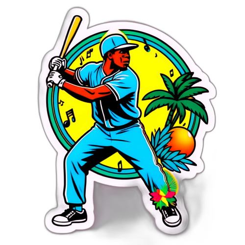 Jazz Chisholm Baseball Sticker