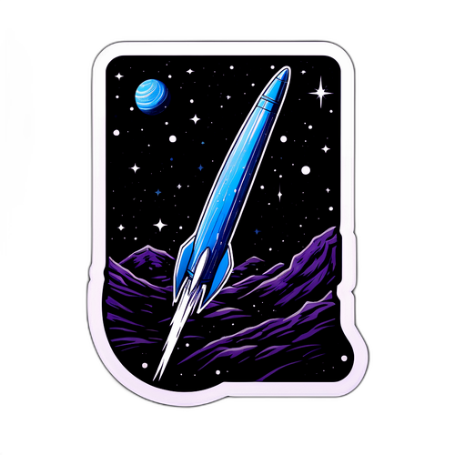 इंटरस्टेलर रॉकेट स्टिकर