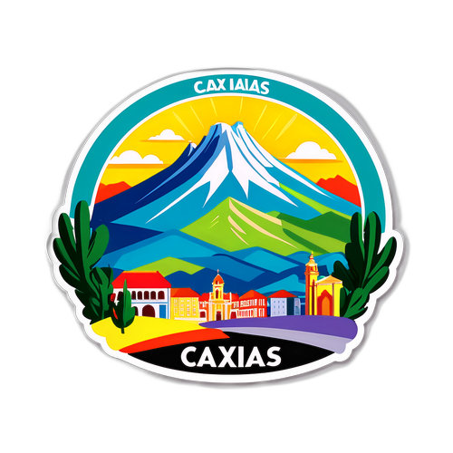 A sticker representando a cidade de Caxias