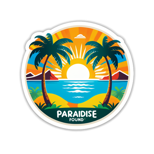 Mayotte Paradise Sticker