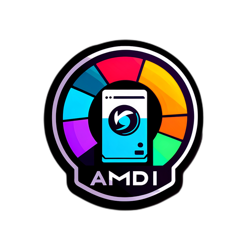 AMD 遊戲性能與尖端科技主題貼紙