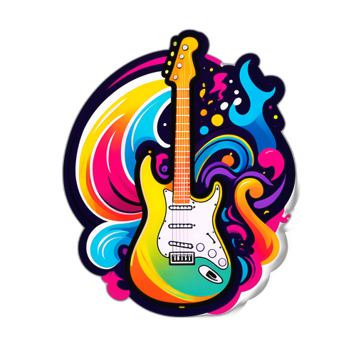 Stiker Musik Berwarna