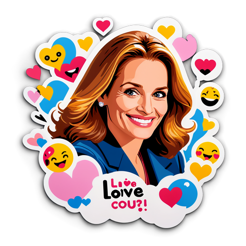 Spiller en nyansert sticker av Julia Roberts