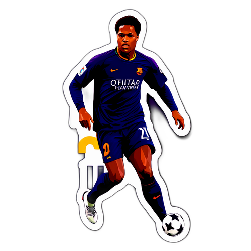Ruben Kluivert Action Silhouette Aufkleber