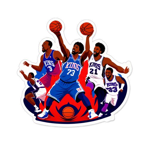 Sticker ng 76ers at Kings sa isang Nakakapukaw na Sandali