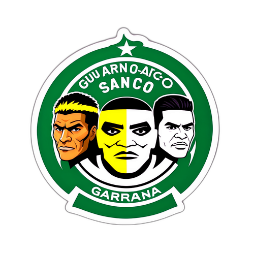 Stiker Perlawanan Ikonik Guarani dan Santos