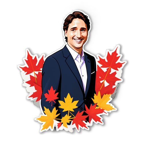 Elegant Justin Trudeau Sticker