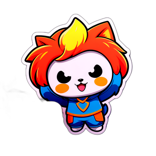 ベイシアのマスコットキャラクターのかわいいステッカー