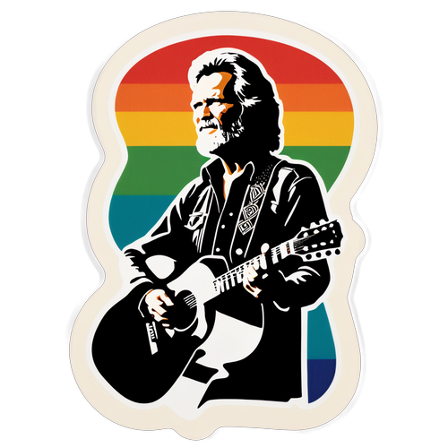 Legenda Negara: Siluet Kris Kristofferson yang Mempesona dengan Gitar!