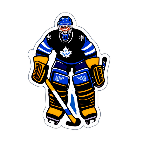 Návrh samolepkového siluetu finského hráče hokeje