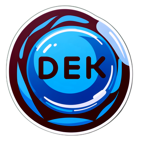 Водяна бульбашка з літерами 'DTEK'