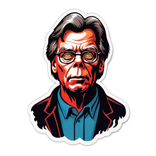 Stephen King horror klasszikus, könyvespolc stílusban