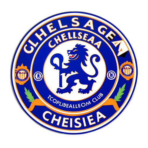 Nhãn dán Chelsea thể hiện lịch sử và danh hiệu của câu lạc bộ