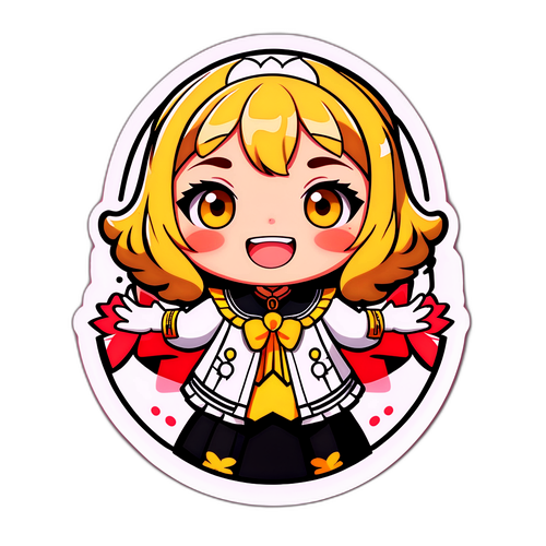 可愛いステッカー - まみすえたけのイラスト