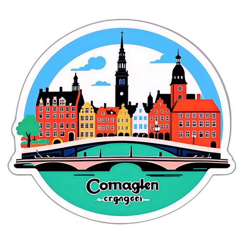 Copenhagen s ikonickými budovami a mosty