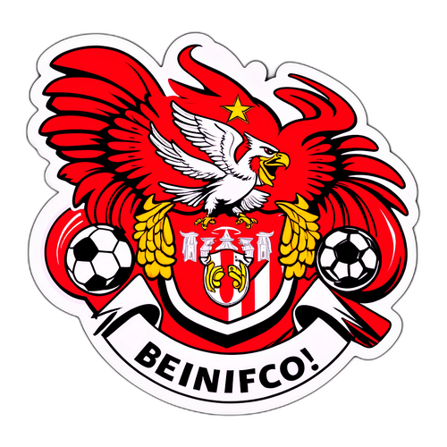 फुटबॉल-आधारित स्टिकर जिसमें बेनफिका का लोगो है